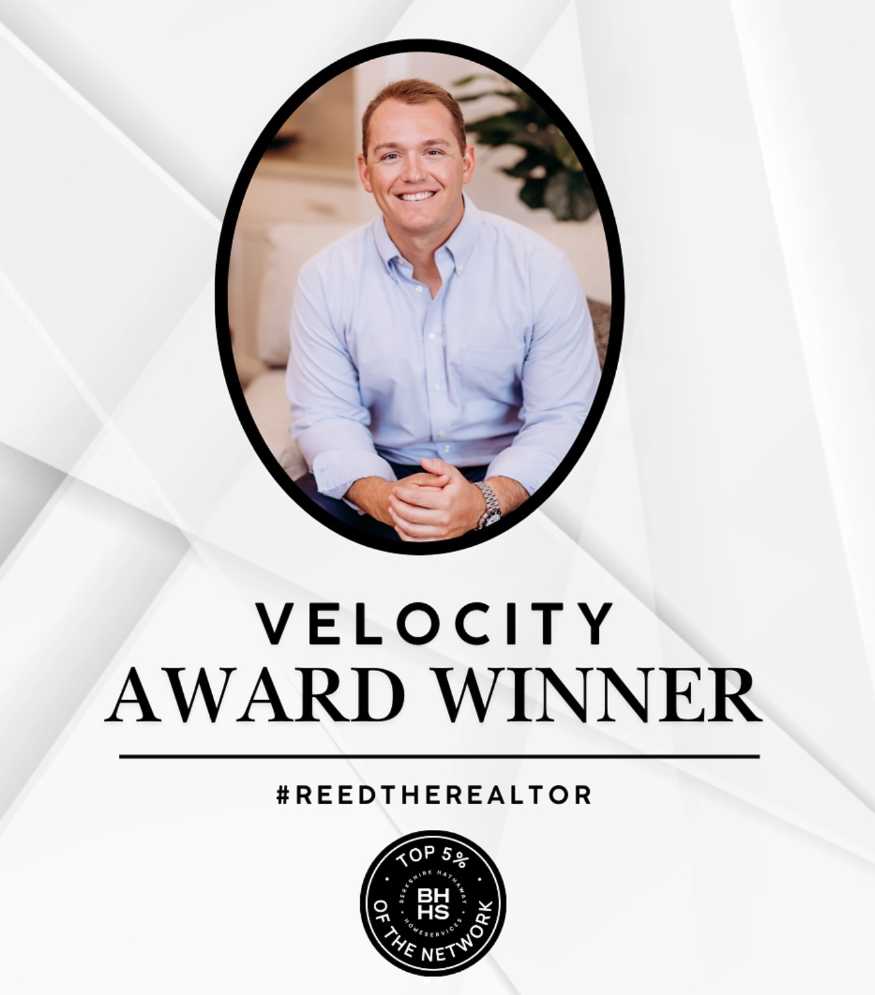 Velocity Award Winner graphic for Reed Gray